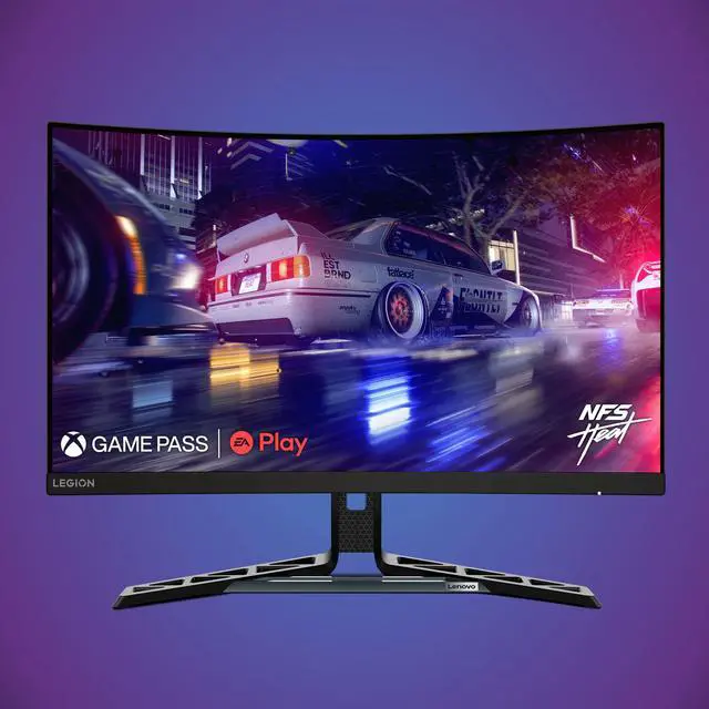 Alt view image 2 of 4 - Legion R27fc-30 Gaming Monitor, 27" FHD Curved, 280Hz, 0.5ms MPRT, AMD FreeSync, VESA Adaptive Sync, Lift/Tilt/Pivot/Swivel Stand, HDMI 2.1 and DisplayPort 1.4, 350 nits, Raven Black