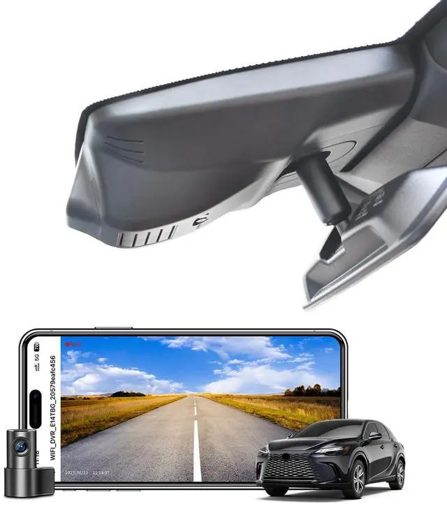 Main image of Front 4K & Rear 1080p Dash Cam Custom Custom for Lexus RX 2023 2024 2025 2026(Model C),RX 350 350h 450h 500h Premium Luxury F Sport etc,OEM Look,UHD 2160P Video,Parking Mode,WiFi & App,GPS, 128GB Card