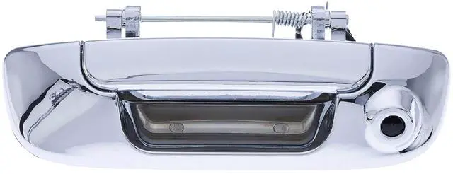 Main image of Chrome Tailgate Handle with Backup Camera Replacement for Dodge Ram 1500, 2500, 3500 (2002-2009) | IP68 Waterproof | Parking Grid Lines Available | Easy to Install