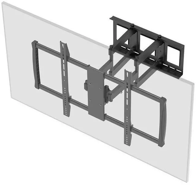 Main image of Stable Series Full-Motion Articulating TV Wall Mount Bracket for TVs 60in to 100in Max Weight 176 lbs Extends from 2.8in to 24.6in VESA Up to 600x900 Concrete & Brick UL Certified Black