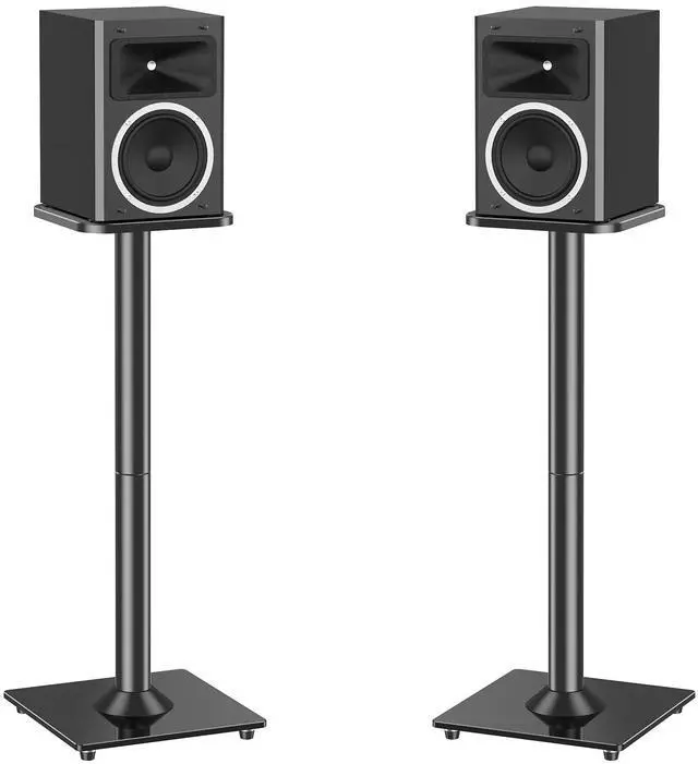 Main image of Universal Speaker Stands Pair for Surround Sound Home Theater, 31" Height Floor Speaker Stands Max 22LBS, Bookshelf Studio Satellite Speakers Fit Klipsch Polk Yamaha, Non Slip Pad Easy Install
