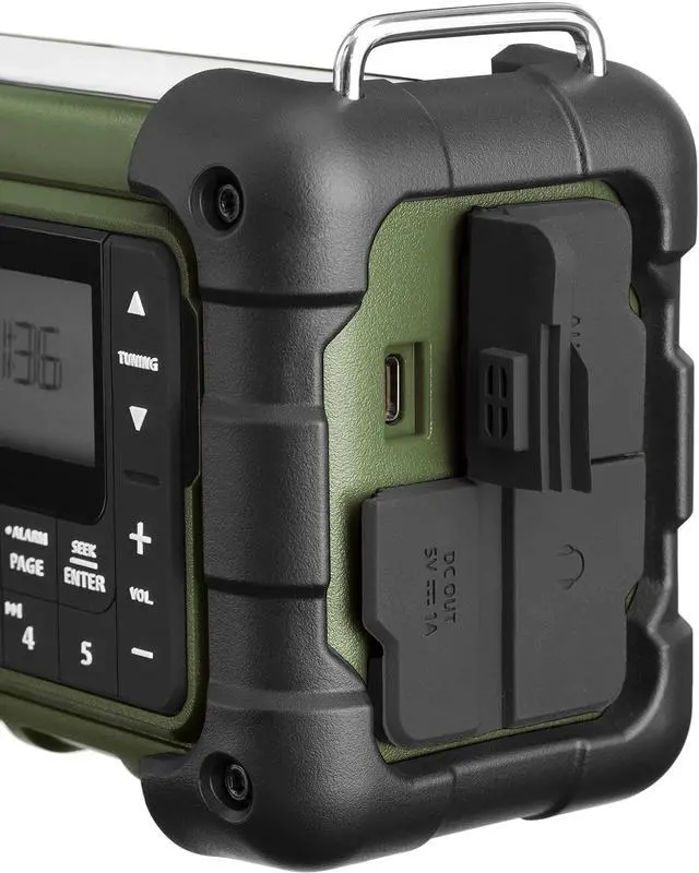 Alt view image 4 of 4 - MMR-99 AM/FM-RBDS/Bluetooth/AUX/Weather/Multi-Powered Digital Tuning Emergency Radio