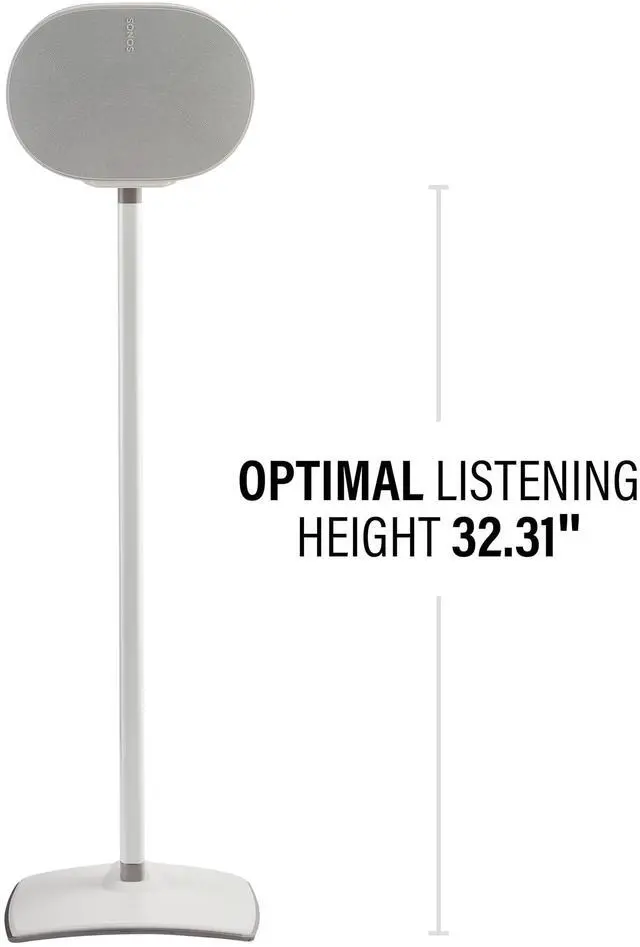 Alt view image 2 of 4 - Fixed Height Speaker Stand for Sonos Era 300 Single WSSE31