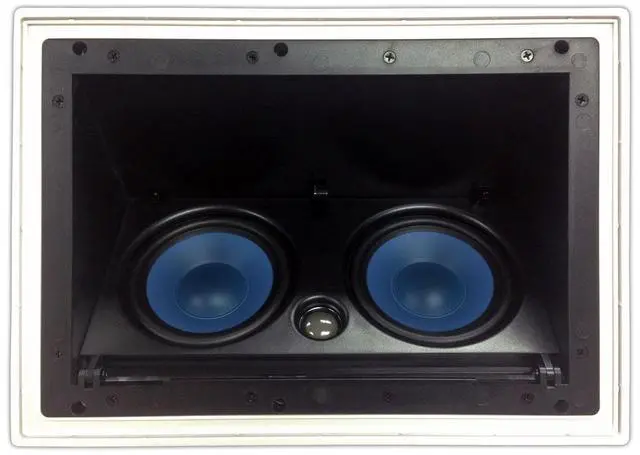 Main image of 5252AC Silver Ticket In-Ceiling Speaker with Pivoting Full Speaker Adjustable Angle Woofers and Tweeter (Dual 5.25 Inch in-ceiling Center Channel) CEILING ONLY