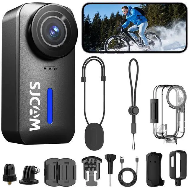 Main image of C110Plus 4K Action Body Camera 170° Wide Angle, F1.8 Aperture, 6-Axis Stabilization, Magnetic Wearable Helmet Cam, 30M Waterproof, Built-in Mic, POV Recording for Cycling, Motorcycle, Travel