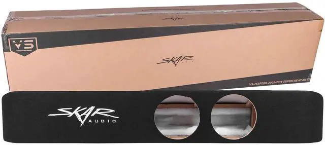 Main image of Dual 8" Ported Subwoofer Enclosure Compatible with 2009-2014 Ford F-150 SuperCrew Cab Trucks