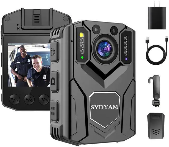 Main image of 256GB 2K Body Camera, 8-12H Video Recording Body Cameras with Audio and Video Recording, Body Cam for Police Hiking Meeting Security Guard Daily Patrol