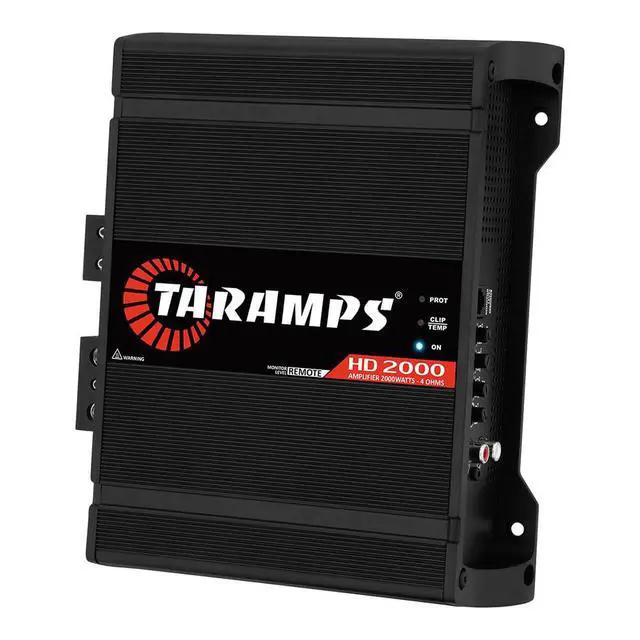 Alt view image 3 of 4 - Taramps HD 2000 Black 4 Ohms 1 Channel 2000 Watts RMS MAX, Digital Amplifier Car Audio, Monoblock, LED Monitor Indicator, Class D, Crossover, 2k amp, Full Range, Sound Quality