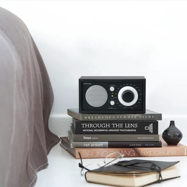Alt view image 2 of 4 - Model One AM/FM Table Radio in Black/Silver (M1BBS)