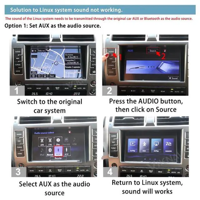 Alt view image 3 of 4 - Linux Interface Box for Lexus GX 2014-2024 Wireless CarPlay Android Auto Fit for Original Car Radio Upgrade GPS Navigation