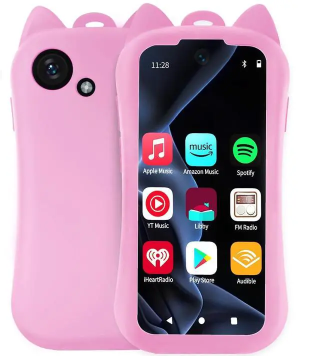 Main image of MP3 Player with Bluetooth WiFi 80GB Portable Digital Music Player Android Device with 3.9 Touch Screen HIFI Lossless Sound FM Radio Support Spotify Audible Amazon Music for Kids and Audio Lovers-Pink