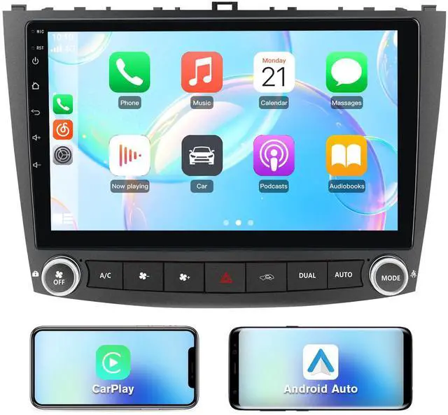 Main image of Android 13 Car Radio Stereo for Lexus IS250 IS300 IS200 IS220 IS350 2005-2012 with 4G RAM 64G ROM Wireless CarPlay Android Auto GPS Navigation 10-inch Touch Screen Bluetooth WiFi