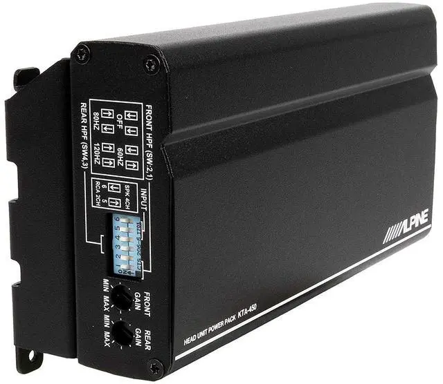 Alt view image 5 of 6 - KTA-450 4-Channel Power Pack Amplifier with Dynamic Peak Power 45W RMS x 4, At 2 Or 4 Ohms