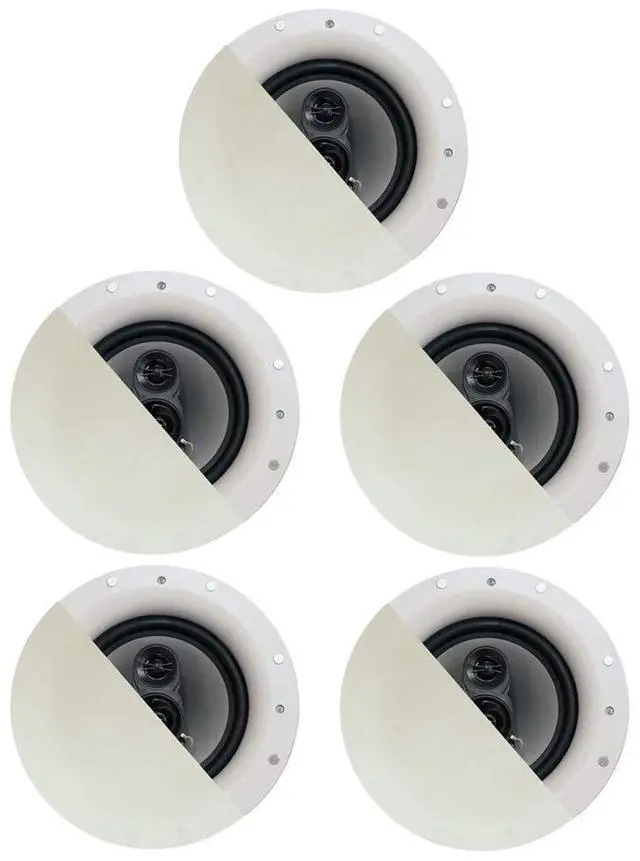 Main image of CSic84 Frameless 8" in Ceiling 5 Speaker Set 3 Way Home Theater Speakers, White, (Model: CSic84-5S)