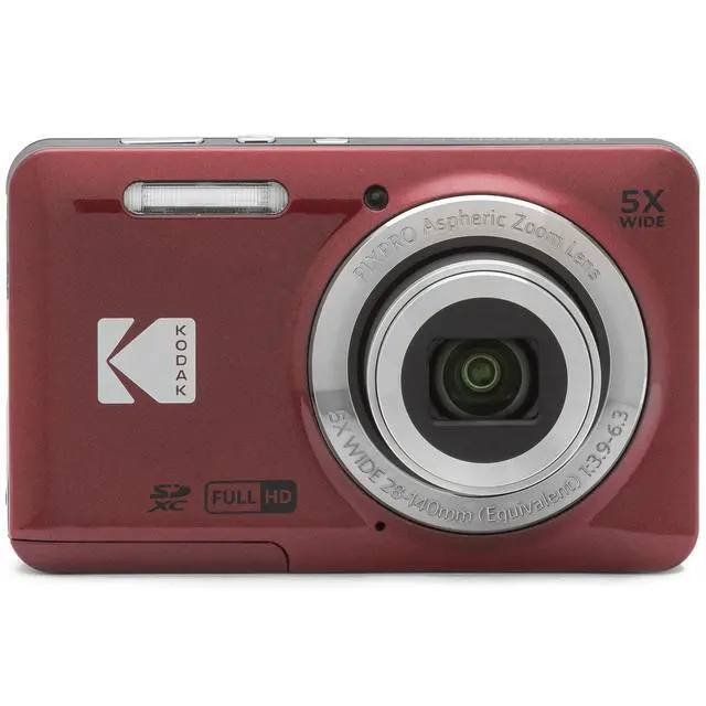 Alt view image 3 of 4 - PIXPRO FZ55 Digital Camera, Red Bundle with Lexar 32GB High-Performance 800x UHS-I SDHC Memory Card + Deco Photo Point and Shoot Field Bag Camera Case