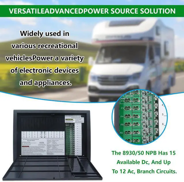 Alt view image 3 of 6 - WF-8930/50NPB RV Generator and Component,RV Power Center and 30 Or 50 AMP AC RV Distribution Center