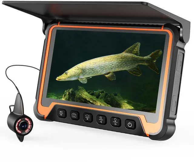 Main image of Underwater Fishing Camera, 5000mAh Battery, Infrared Night Vision, IP68 Waterproof Portable Fish Camera for Ice, Lake, Boat & Kayak Fishing