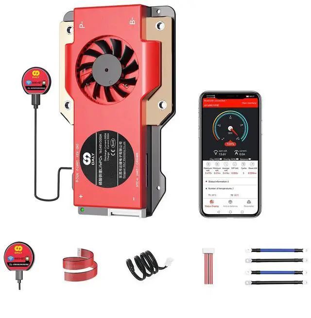 Main image of Smart BMS 4S-16S 40A-500A with WiFi Module and CAN 485 Communication Protection Board for LifePO4 Lithium Battery Pack (Smart BMS 16S 48V,300A)