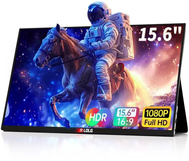 Main image of 15.6''Portable Monitor for latop,2K FHD 60HZ Laptop Monitor Screen,USB-C and HDMI Inputs, Ultra-Slim IPS Panel with HDR and Premium Smart Cover & Speakers for Laptop,PC,Phone,PS4/5,Switch,Mac,Xbox