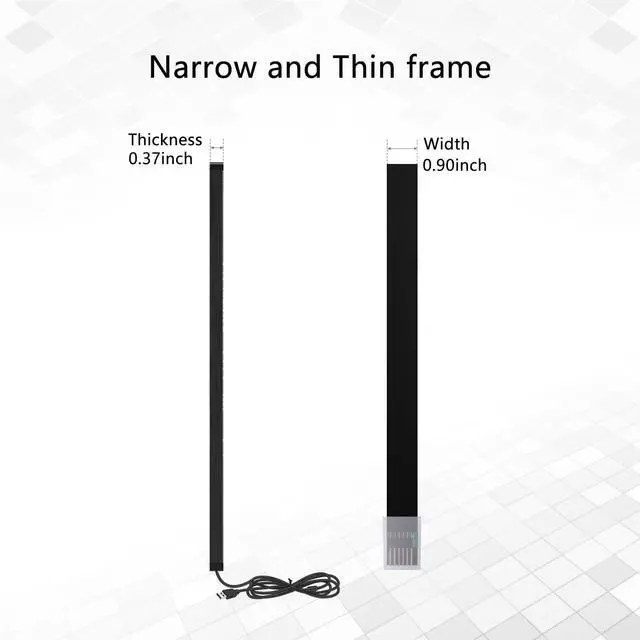 Alt view image 4 of 4 - 60 inch Infrared Touch Overlay 10 Points IR Touch Frame with USB Interface Free-Drive Plug and Play