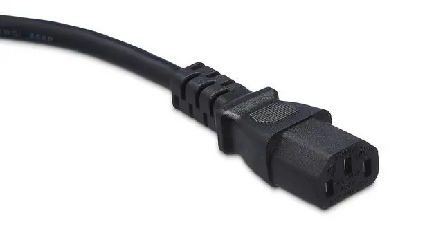 Alt view image 2 of 4 - Replacement Power Cord for Computer, Monitor, TV, 6 ft, 32 count, UL Listed, Black