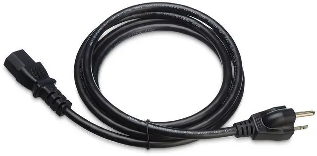 Alt view image 4 of 4 - Replacement Power Cord for Computer, Monitor, TV, 6 ft, 32 count, UL Listed, Black