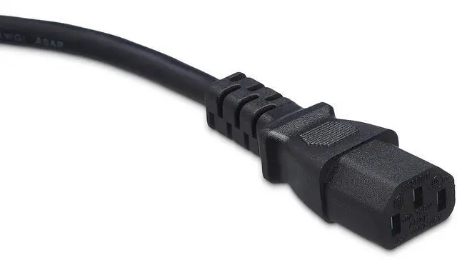 Alt view image 2 of 4 - Computer Monitor TV Replacement Power Cord, 12 ft, 24 count, Black