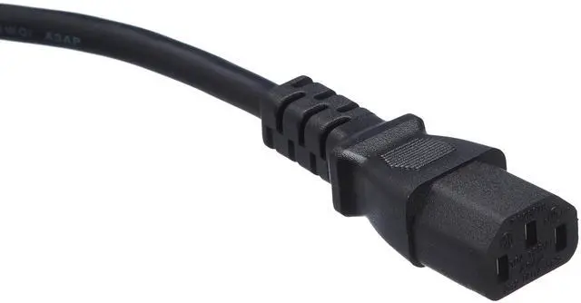 Alt view image 2 of 4 - Computer Monitor TV Replacement Power Cord - 15 ft, Black, 24 Count Total