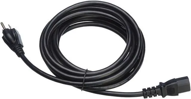 Alt view image 4 of 4 - Computer Monitor TV Replacement Power Cord - 15 ft, Black, 24 Count Total