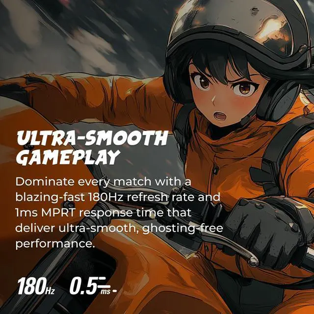 Alt view image 2 of 4 - C24G42E 24" Curved 1500R Frameless Ultra-Fast Gaming Monitor, FHD 1080p, 180Hz 0.5ms MPRT, HDMI 2.0 x2, Display Port x1, HDR, Speakers 2W x2, 3-Year Zero-Bright-Dot