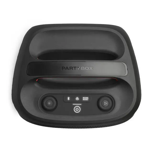 Alt view image 2 of 6 - PartyBox Encore Essential 2 - Portable Battery-Powered Party Speaker with AI Sound Boost, Up to 15 Hours of Play time, IPX4 Splash Proof, and Multi-Speaker Connection by Auracast (Black)