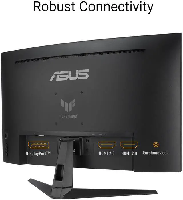 Alt view image 6 of 6 - TUF Gaming 31.5 1440P Curved HDR Gaming Monitor (VG32WQ3B) QHD (2560 x 1440), 180Hz, 0.5ms, 1500R, Extreme Low Motion Blur, FreeSync, 90% DCI-P3, Shadow Boost, DisplayWidget