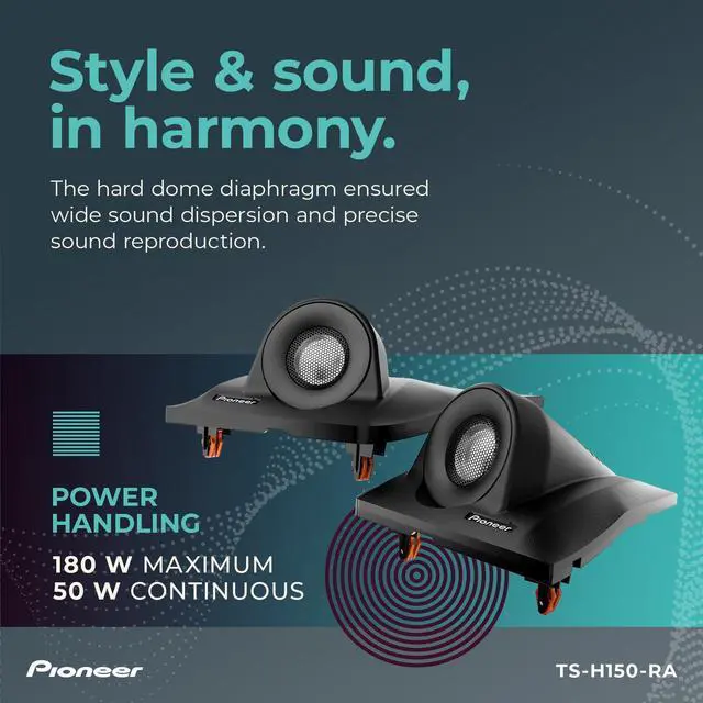 Alt view image 4 of 5 - TS-H150-RA N/A Speakers (Pair) 180W Max (50 RMS), Unique Solution for Front-Stage Reinforcement