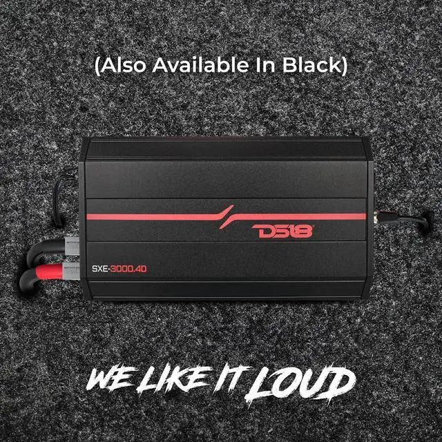 Alt view image 6 of 6 - SXE-3000.4D/RD Car Amplifier Stereo Full-Range Class D 4-Channel 200x4 RMS @4 OHM 3000 Watts - Powerful and Compact Amp for Speakers in Car Audio System
