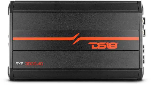 Main image of SXE-3000.4D/BK Car Amplifier Stereo Full-Range Class D 4-Channel 200x4 RMS @4 OHM 3000 Watts - Powerful and Compact Amp for Speakers in Car Audio System
