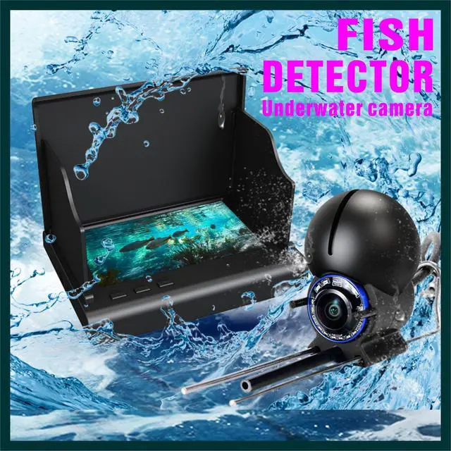 Alt view image 5 of 6 - Underwater Fishing Camera with 4.3 Inch LCD, 5000mAh Battery, Infrared Night Vision Light, Portable Fish Finder with 100ft Cable for Ice Lake Boat Kayak Fishing