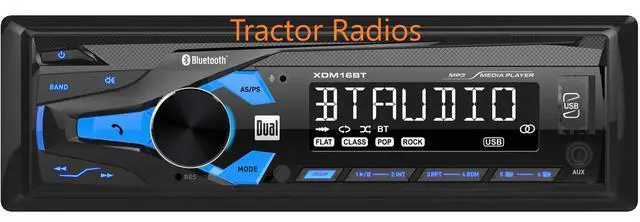 Alt view image 6 of 6 - Compatible Kubota Tractor Direct Connect Stereo Radio MP3 AM FM USB Aux Bluetooth LX2610 LX RTV-1100 RTX-1100C Harness Plug B2650 RTV RTX