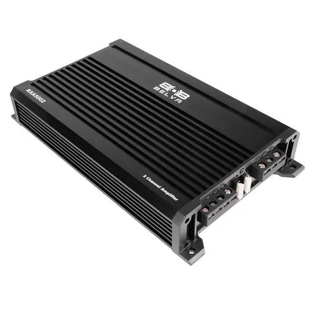 Alt view image 3 of 6 - BXA5002 500W Peak BX-Series 2-Ohm Stable Class-A/B 2-Channel Car Audio MOSFET Amplifier with Remote Subwoofer Level Control