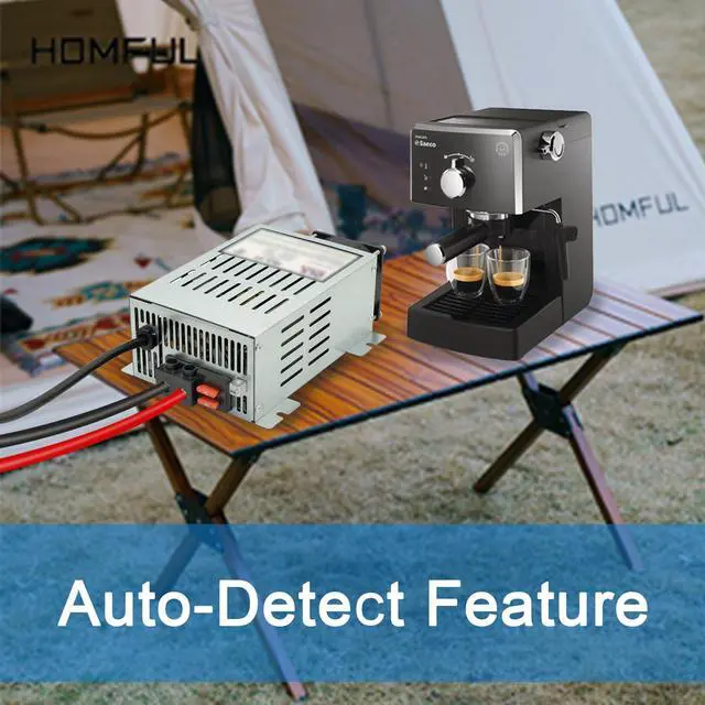 Alt view image 6 of 6 - Power Converter with Built-in 3 Stage Smart Battery Charger Replacement for DLS DLS-55 55 Amp 12V RV Battery Charger