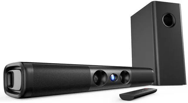 Main image of Sound Bar for Smart TV,3.1ch Soundbar with Wired Subwoofer,100W Deep Bass, TV-ARC/Optical/AUX/Bluetooth 5.3 Connect, Surround Sound System for TV PC/Gaming/Projectors