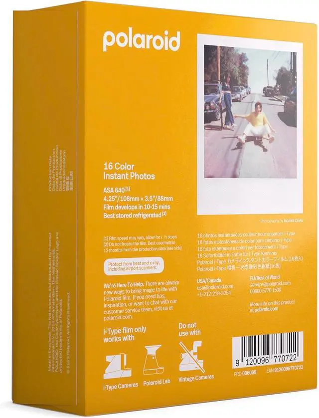 Alt view image 4 of 4 - Instant Color Film for i-Type Cameras 2 Pack of 8 Instant Photos (16 Total) Bundle with a Cleaning Cloth