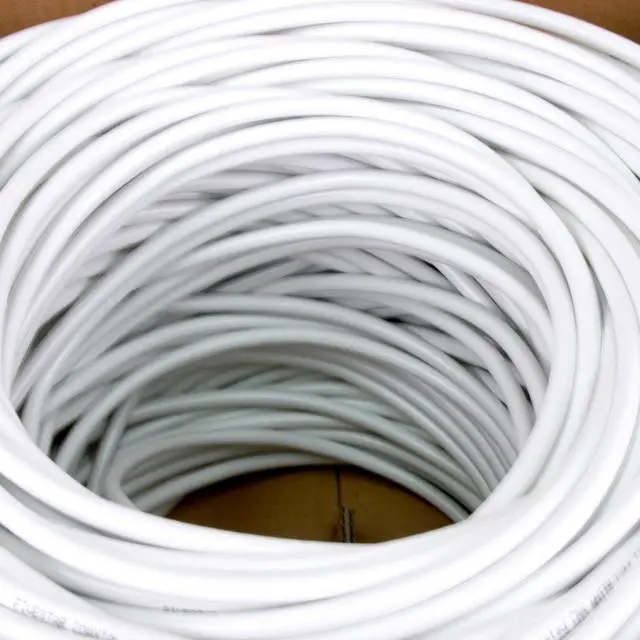 Alt view image 6 of 6 - RG6 500ft Quad Shielded Coaxial Cable - Easy Pull Box, Black & White, ETL, CL2 Rated, 18 AWG, 75 Ohm, for HDTV, Satellite, Cable TV, Internet, and CCTV Installations (White, 500 Ft)