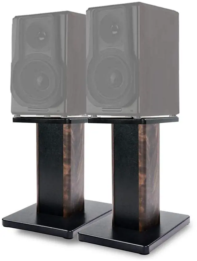 Main image of 16 Inch (40CM) - Pair-Wood Speaker Stands for Home-Cinema HiFi Desktop and Satellite Speakers Monitor Stands, Enhanced Audio Listening Experience for Home Theaters