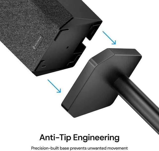 Alt view image 4 of 6 - ThunderBeat Speaker Stand Quick Setup, Anti-Tip Base, Holds Up to 4kg, Tool-Free Design for Home Theater & Wireless Surround Systems (1 Pair)