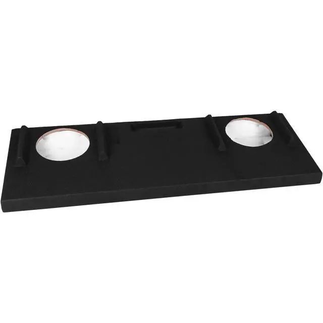 Alt view image 2 of 6 - Dual 10" Ported Subwoofer Enclosure Compatible with 2014-2021 Toyota Tundra CrewMax Cab Trucks