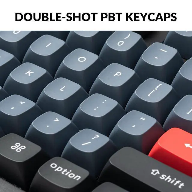 Alt view image 4 of 6 - V6 Wired Custom Mechanical Keyboard, Full-Size QMK/VIA Programmable Macro with Hot-swappable K Pro Red Switch Compatible with Mac Windows Linux (Frosted Black-Translucent)