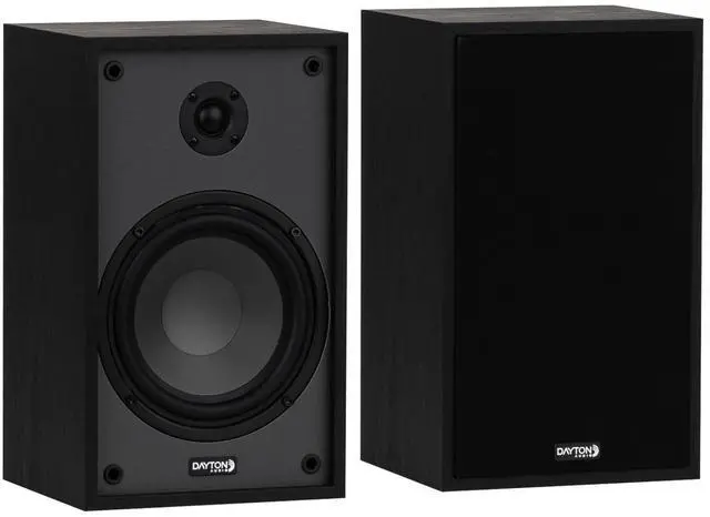 Main image of Classic B65 Bookshelf Speakers, 6.5" Woofer & 1" Tweeter, Passive 2-Way Design, 60W RMS, for Music, TV & Home Audio Systems Black