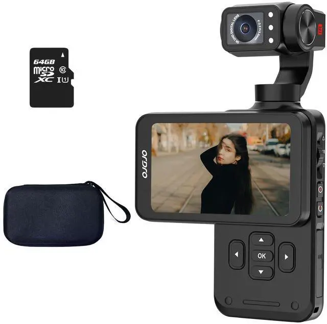 Main image of M5 5K Video Camera Camcorder WiFi with 3-Axis Gimbal Stabilization, 5K Video, Face Tracking, IR Night Vision Video Camera, 3.5inch Rotatable Screen Vlog Camera for YouTube TikTok