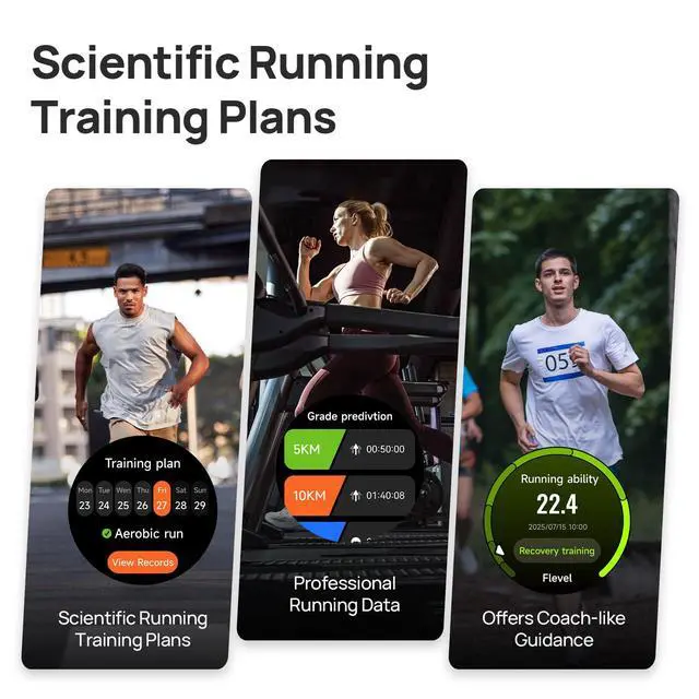 Alt view image 4 of 6 - GS Active2 Running GPS Smartwatch with 46mm AMOLED, Lightweight and 15-Day Battery, Supports Running Plans and Dual-Band GNSS, 150+ Sport Modes (Light Purple)