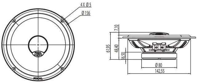 Alt view image 3 of 5 - ICU-165 Integration Series 6.5 Inch Coaxial Speakers (Pair), RMS: 70W - MAX: 140W